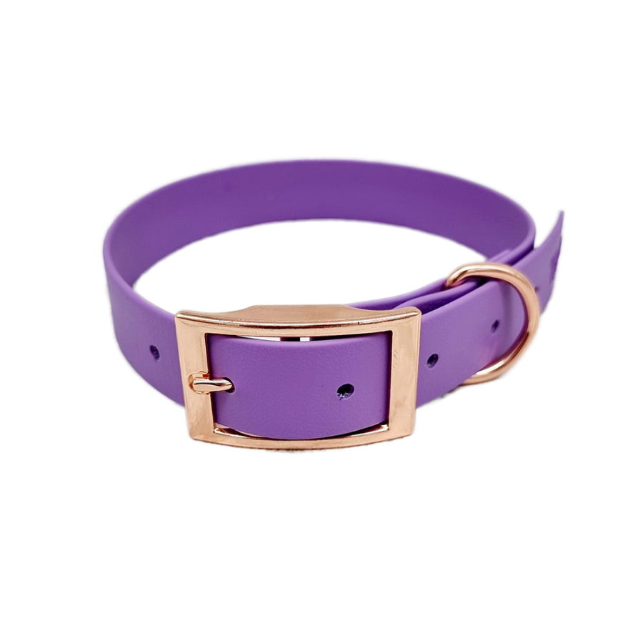 Trinkety Paws City Collection Biothane Dog Collar Amethyst