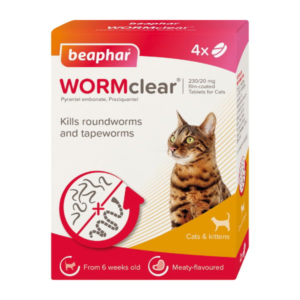Beaphar 1000273 WORMclear Cat Tablets 1x