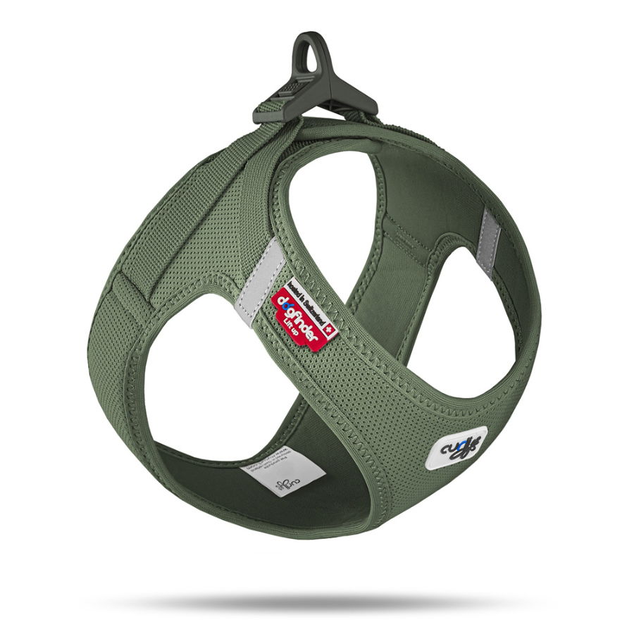 Curli Vest Dog Harness Clasp Air-Mesh Moss