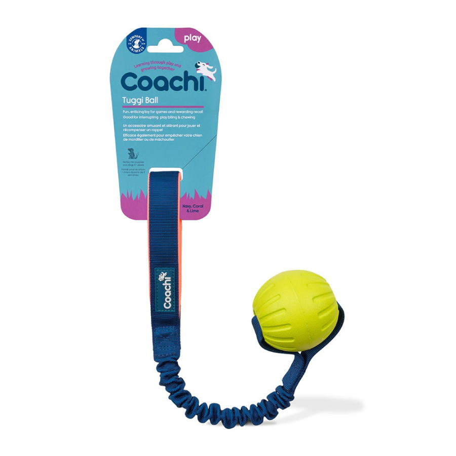 Coachi Tuggi Ball Navy, Coral & Lime