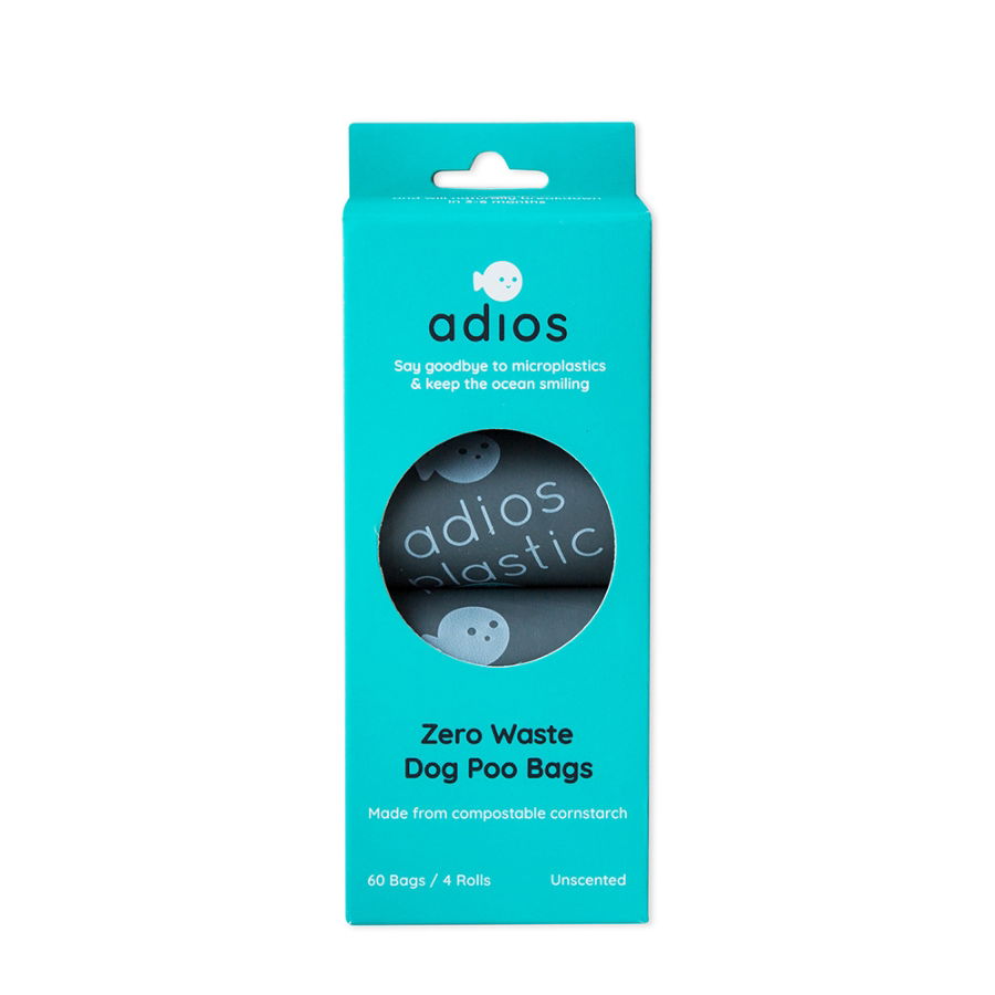 Adios Poop Bags Non Handled Grey Rolls