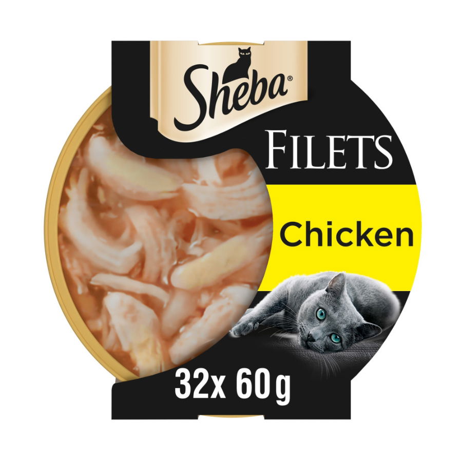 Sheba Fillets with Chicken in Gravy Tray