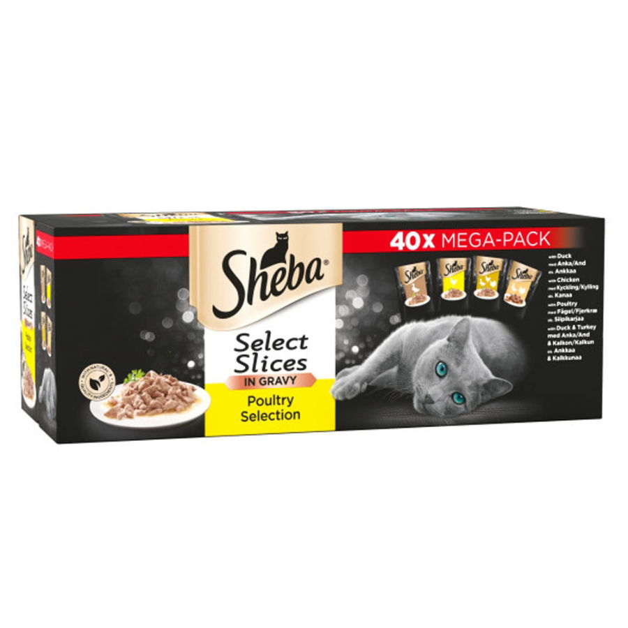 Sheba Select Slices Cat Poultry Collection in Gravy Pouches