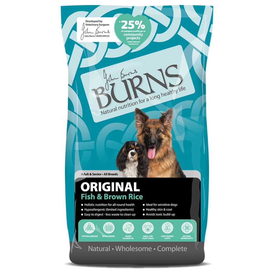 Burns Adult Dog Original Fish & Brown Rice