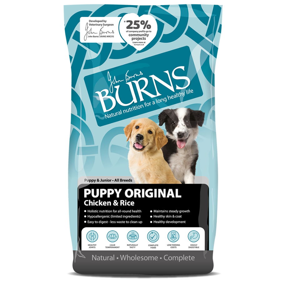 Burns Puppy Food with Chicken & Rice