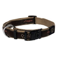 Rogz Fancy Dress Side Release Collar Mocha Bone 25mm Extra Large