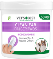 Vets Best Clean Ear Finger Pad 1x50