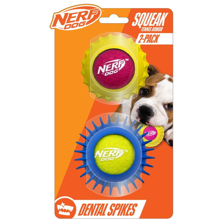 N005 Nerf Dog Rubber Squeak Tennis Armor