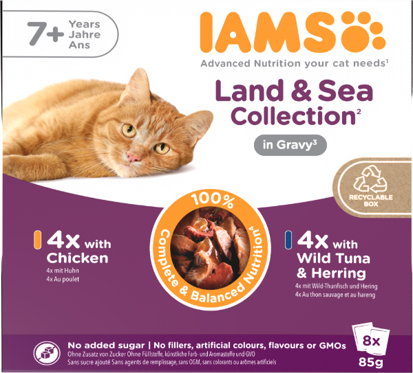 Iams Cat Delights Senior Land & Sea Collection