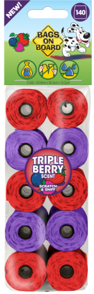 Bags On Board Triple Berry Scented Refil Bags