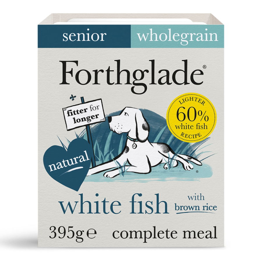 Forthglade Complete Meal Senior Dog White Fish with Brown Rice & Veg