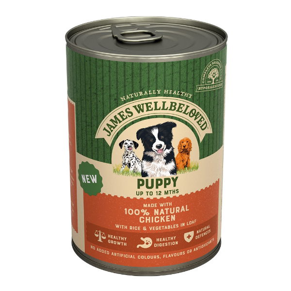 James Wellbeloved Puppy Chicken Rice & Vegetable in Loaf