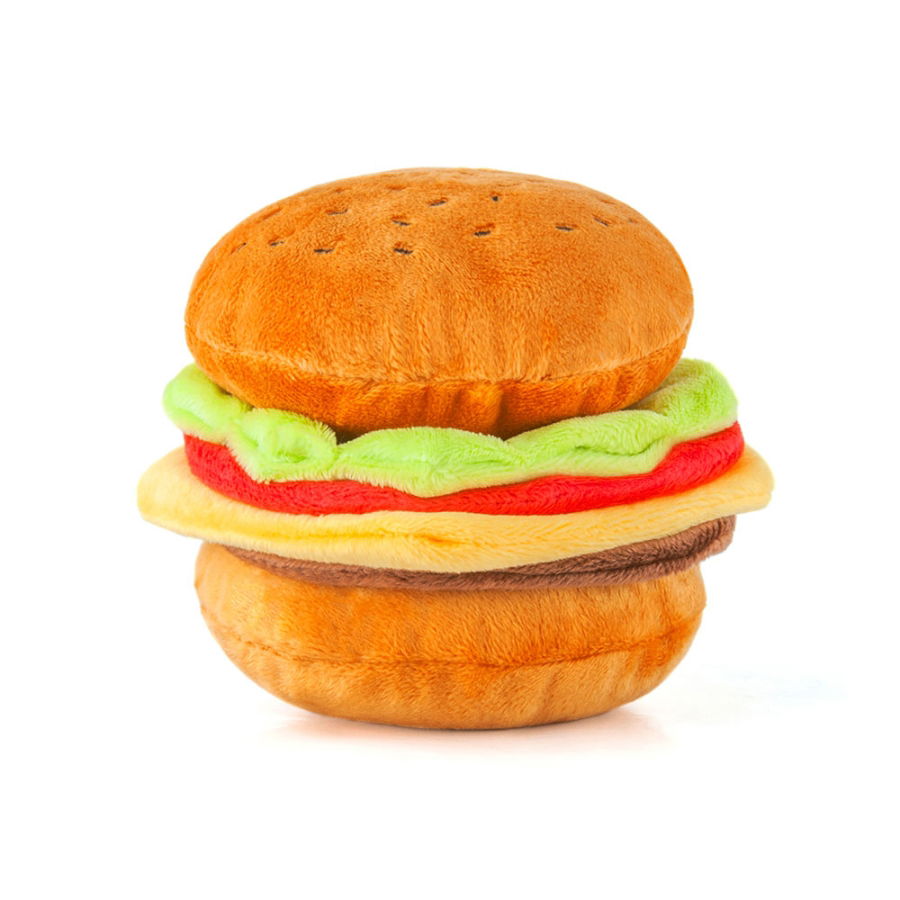 PLAY American Classic Burger Dog Toy