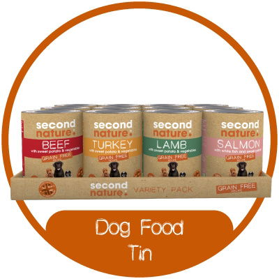 Second Nature Dog Food Tin