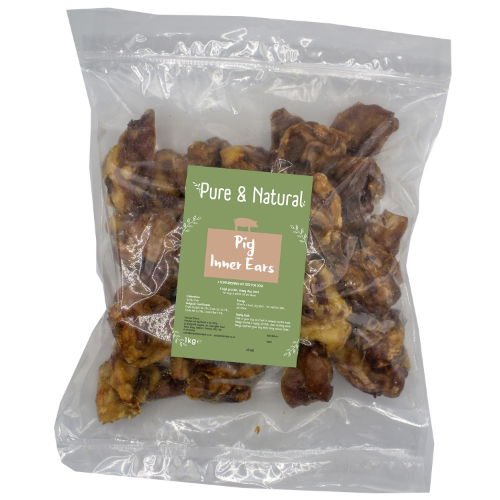 Pure & Natural Pig Inner Ears - Su-bridge Pet Supplies