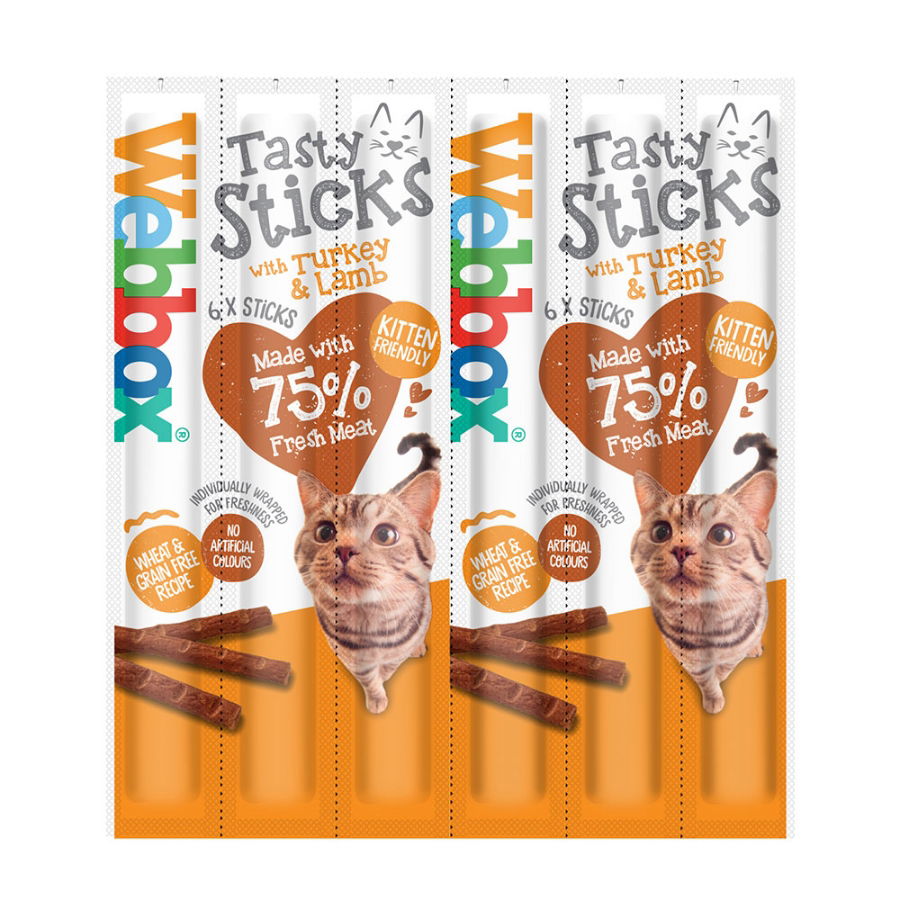 Webbox Cat Delight Tasty Sticks with Turkey & Lamb