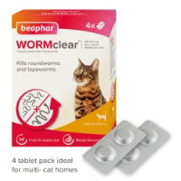 Beaphar 1000273 WORMclear Cat Tablets 1x