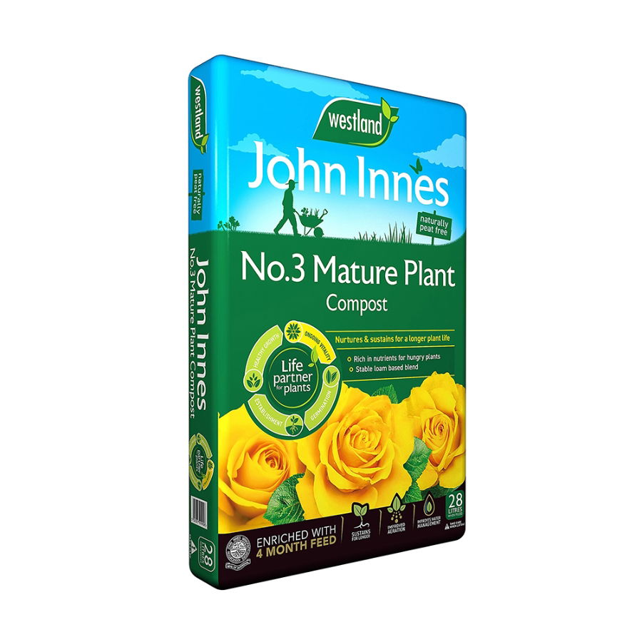 John Innes No.3 Mature Plant Compost 35L Enriched with 4 Month Feed