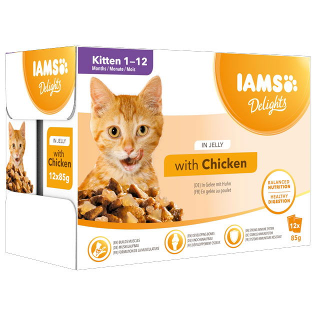 Iams Kitten Delights Chicken in Jelly 8x