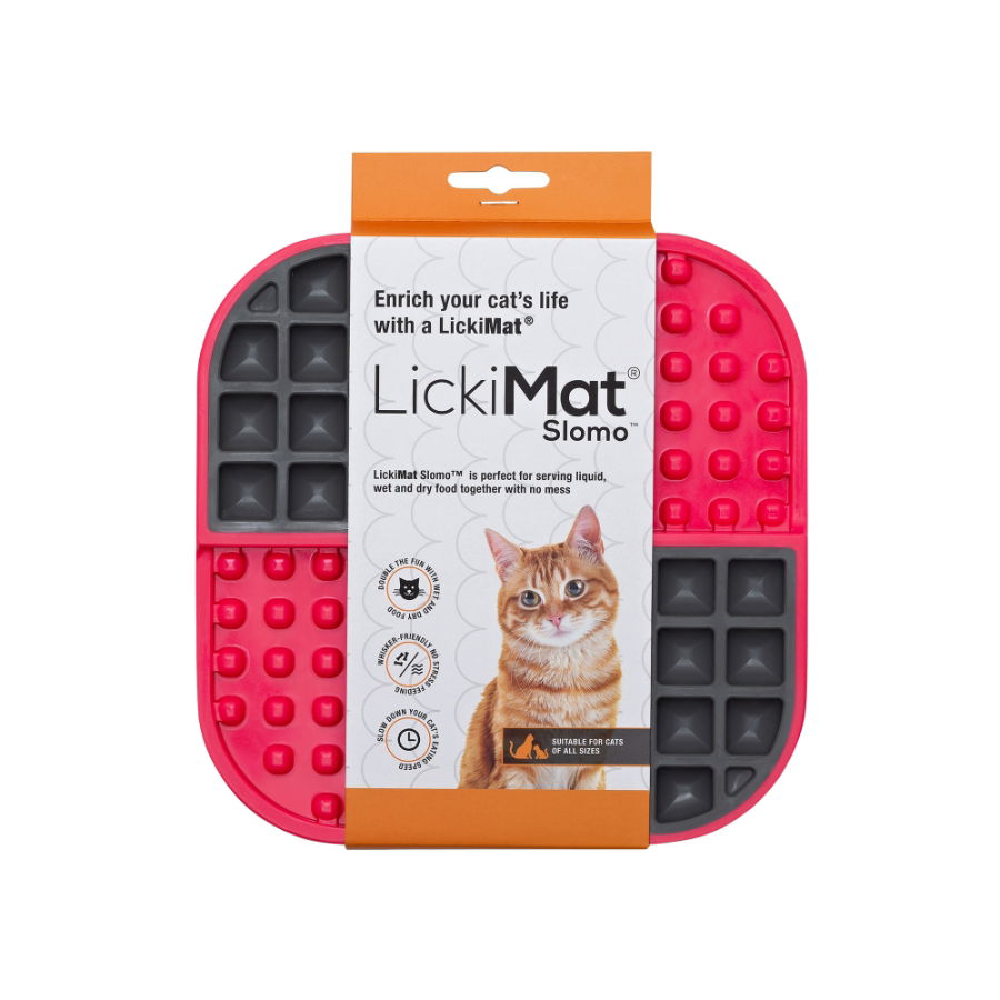 LickiMat Cat LM3001RD-CR Slomo Red